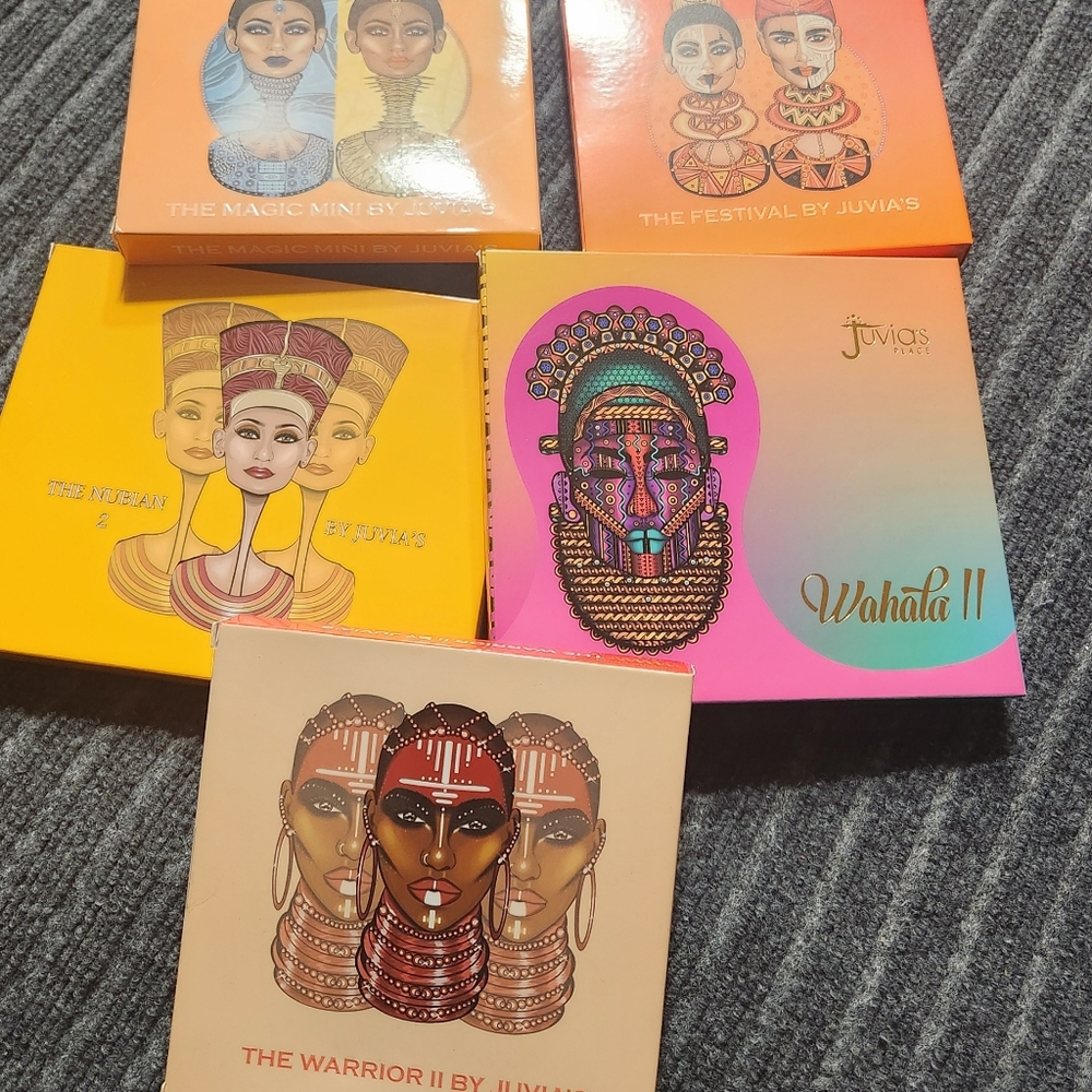 5 sealed Juvias place eyeshadow palettes